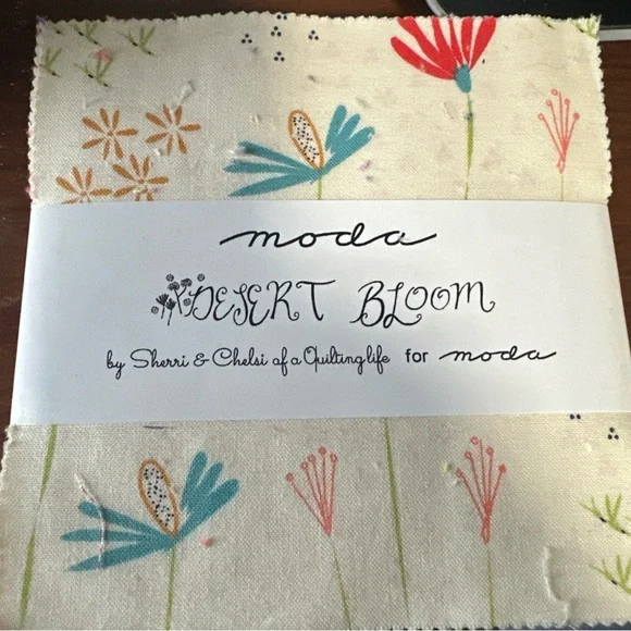Moda Desert Bloom Cream Fabric with Floral Design - Picture 1 of 2